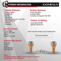 Gomexus Aluminum Double Handle With Cork Knob -Günstiges Rapala Geschäft BS100HCA27TNr 6