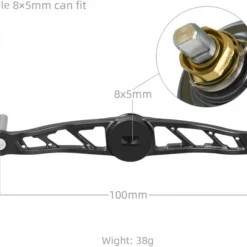 Gomexus Crank Handle Silver/Aurora Knob -Günstiges Rapala Geschäft BS120TN27TCJ1r 5