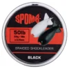 Spomb Braided Leader 22kg/50lb 50m Black -Günstiges Rapala Geschäft DBL002 1
