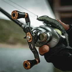 Gomexus 95mm Carbon Swept Handle With 20mm Aluminium Knob -Günstiges Rapala Geschäft DCS95A20BKGDr 3