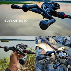 Gomexus 98mm Carbon Swept Handle With 30mm Carbon Knob -Günstiges Rapala Geschäft DCS98FA30BKBKr 3