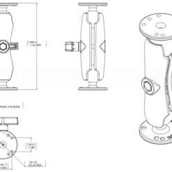 RAM MOUNTS RAM Mount For Garmin Echo 100 150 -Günstiges Rapala Geschäft RAM 101 G4 3