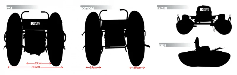 Seven Bass Design Seven Bass Pontoon - Orange Camo 6 Seven Bass Design Seven Bass Pontoon - Orange Camo – Bild 4